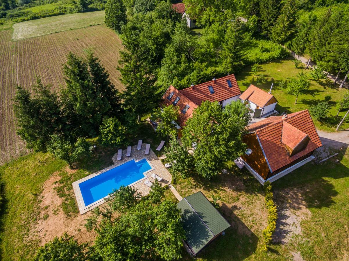 Beautiful Cottage With Heated Pool For 22 Ppl Plaski Bagian luar foto